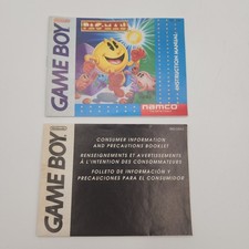 Pac-Man Nintendo Game Boy, 1990 Manual ONLY NO Game
