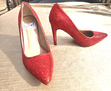 Red Sparkle High Heels Dorothy Wizard of Oz Costume Shoes Size 7