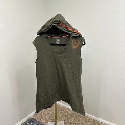 Star Wars Galaxy's Edge Rebel Hooded Tunic Top Sleeveless Deep V Neck Womens XL