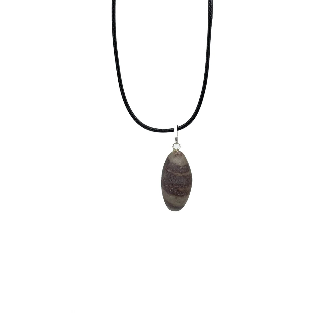 Shiva Lingam Healing Crystal Pendant Necklace 3cm – Balance & Energy