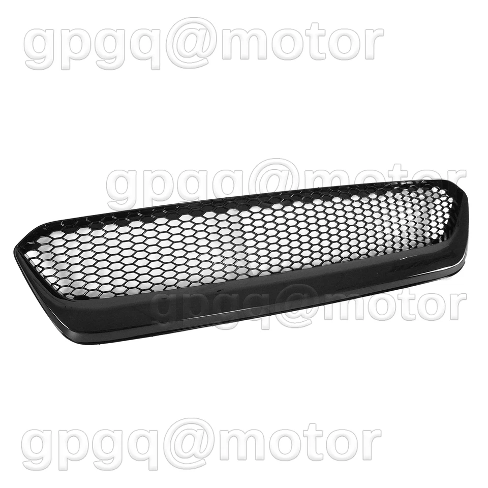 Parrilla de malla superior para parachoques delantero para Subaru WRX STI 2015-2017 negro brillante Foto 3 de 4