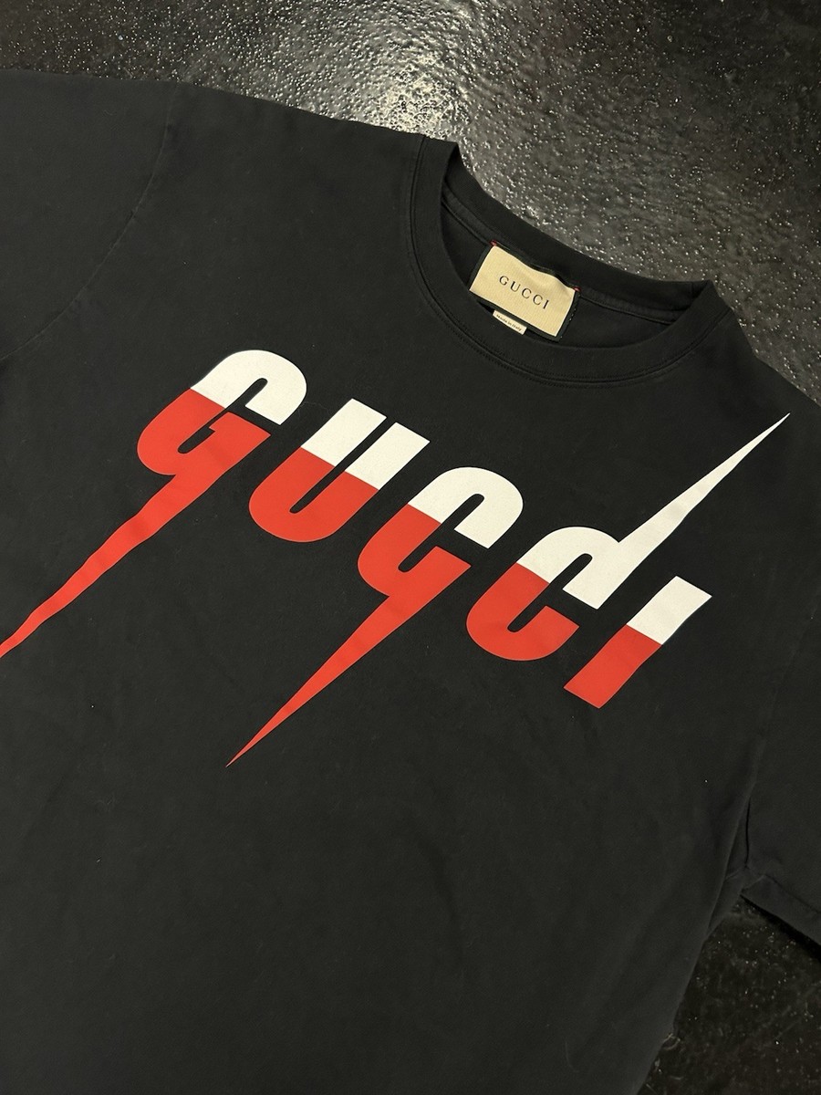 Gucci Blade Printed Black Men's Cotton T-Shirt Size XL | eBay