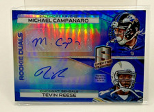 2014 Panini Blue Refractor Dual Auto Michael Campanaro Tevin Reese /49