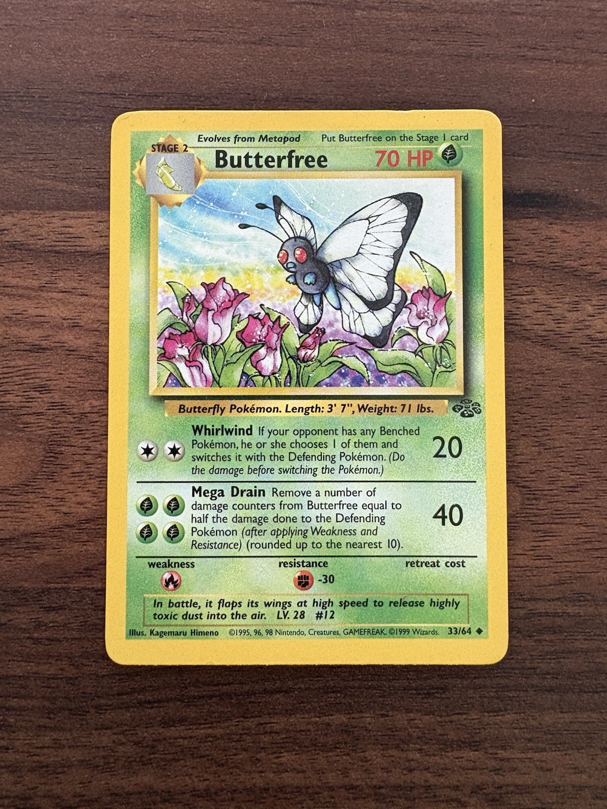 Jungle #33/64 Butterfree Uncommon NM