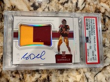 2018 Rookie National Treasures Sam Darnold On  Auto Worn Relic/25 PSA 10 POP 1🔥