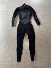 Roxy Women's 4/3mm Syncro Back Zip Black Surf Wetsuit Size 4/6 Mint 