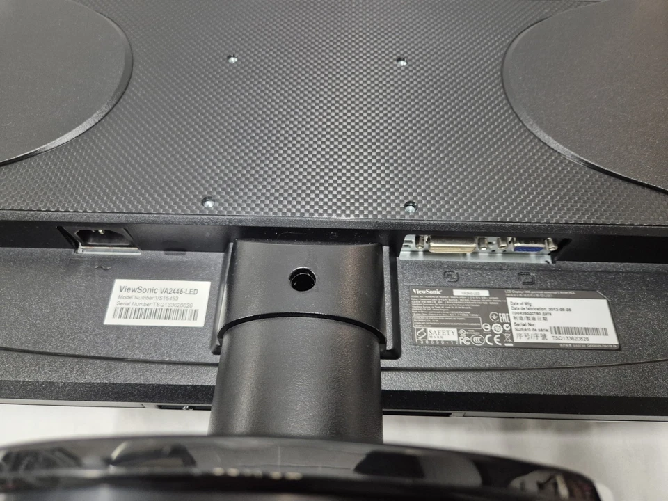 ViewSonic VA2445-LED 24" Full HD 1080p LED Monitor - VGA DVI Ports - Image 3 of 4