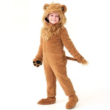 Furry Boy's Lion Costume for Child Kids Toddler 2-4 4-12Y Complete Set Halloween