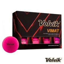 Image of 1 Dozen Volvik ViMAT Soft Golf Balls. White, Yellow, Red. Pink, Green or Orange.
