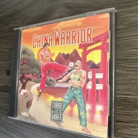 China Warrior NEC TurboGrafx-16 HuCard Case Manual Tested 1989 Turbo Grafx