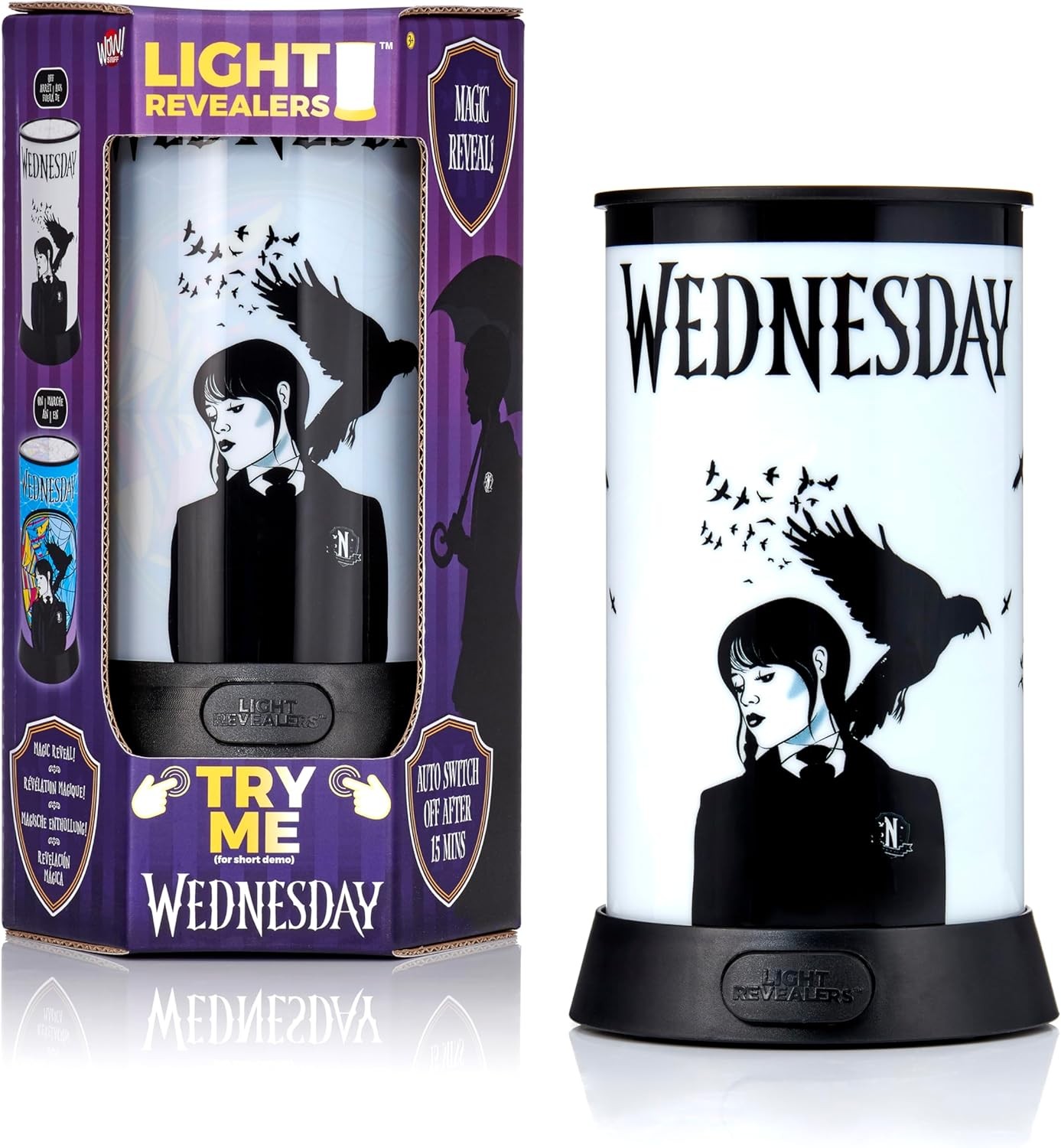 Wednesday Addams Night Light with Light Reveal NEW