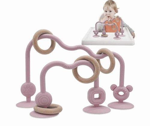Montessori Motorik Spielzeug Beißring Silikon Tischspielzeug Baby