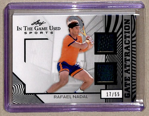 2025 Leaf in the Game Used Gate Attraction dual relic Rafael Nadal /55