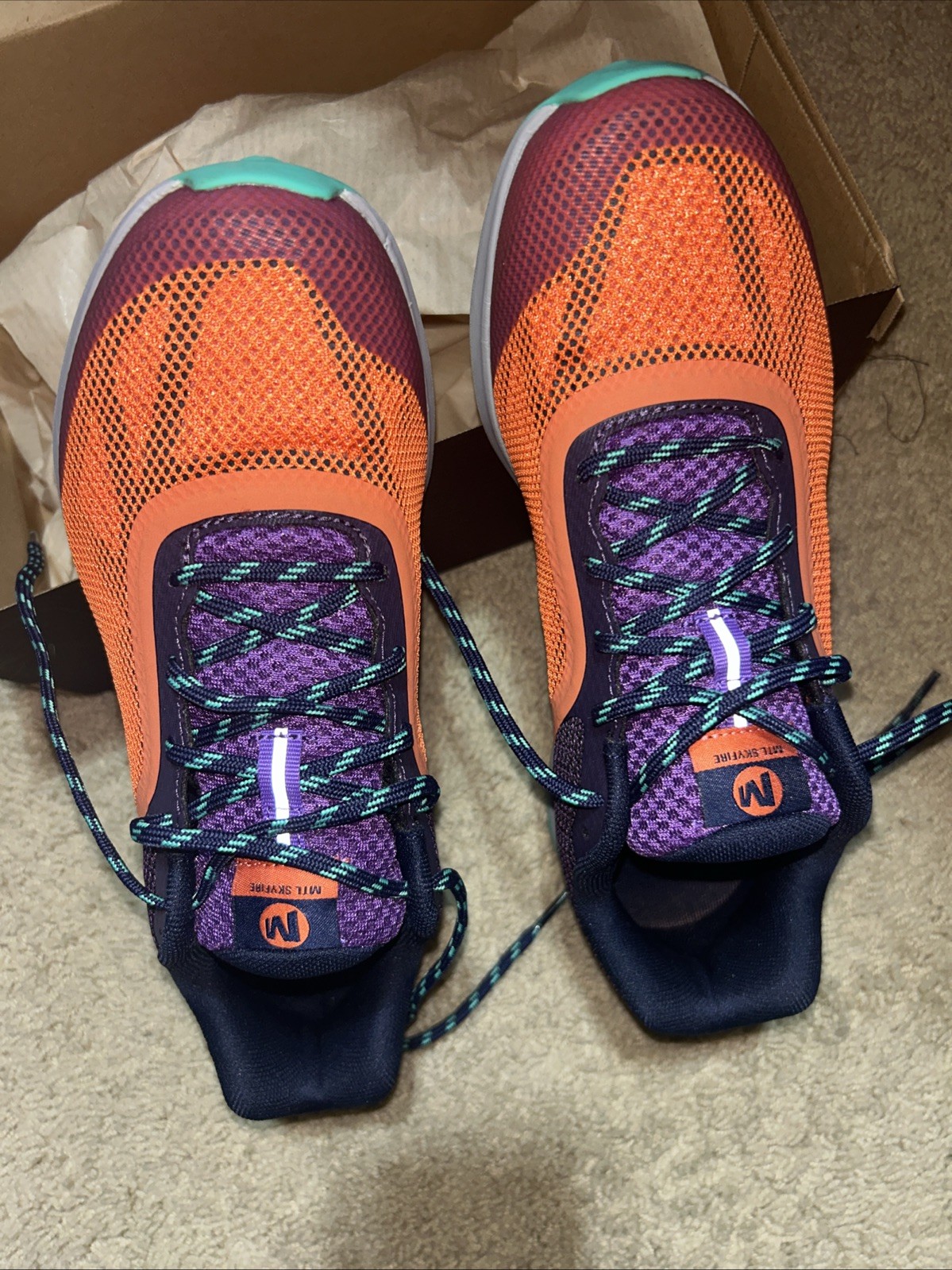 Scarpe da trail running Merrell Skyfire X donna taglia 9 5 multicolore nuove con scatola