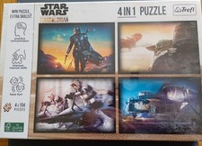Trefl ~ Star Wars Mandalorian sealed 4 in 1 Puzzle ~ 4 x 104 Pieces