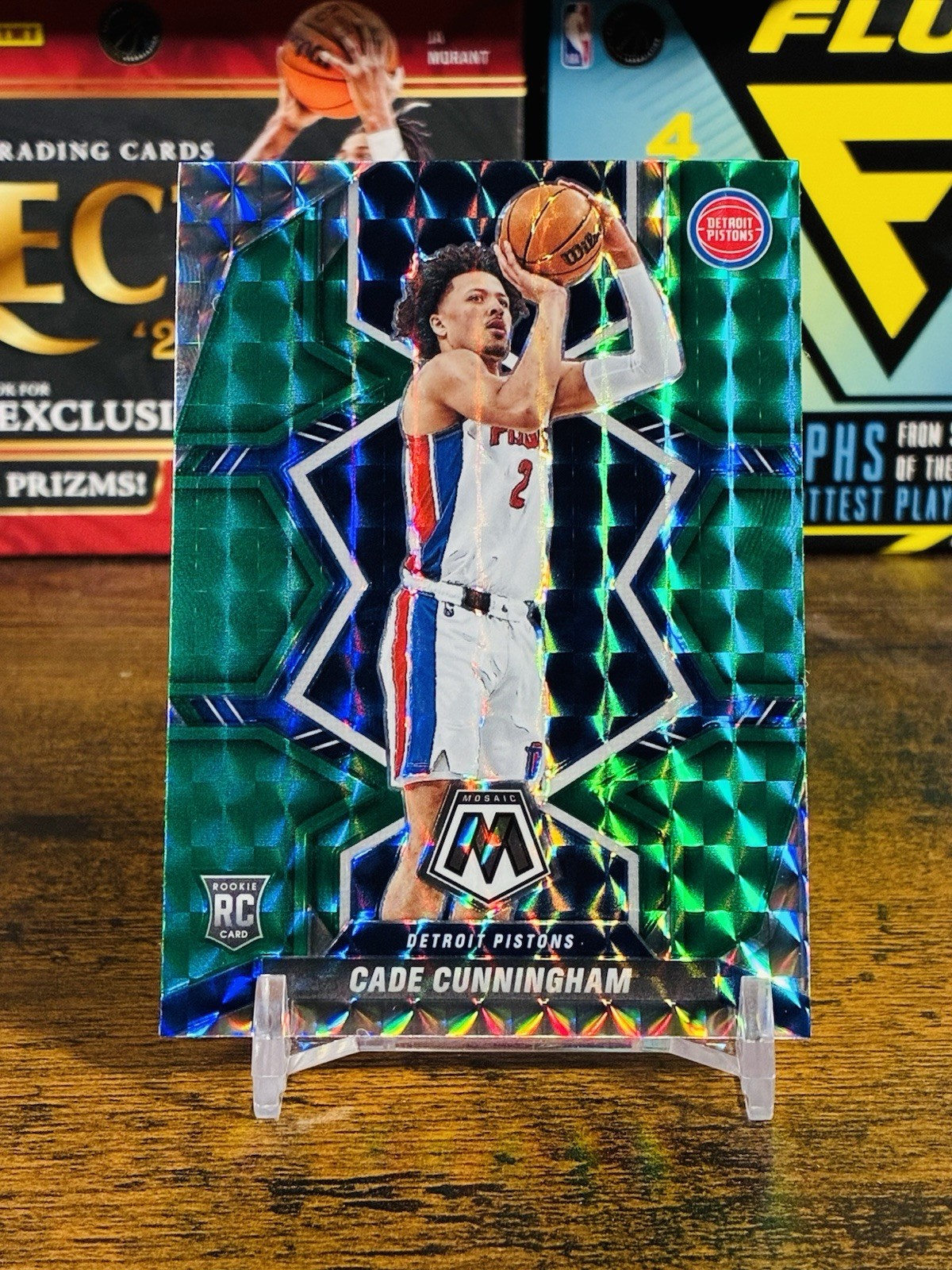 2021-22 Mosaic Cade Cunningham Green RC #203 Pistons