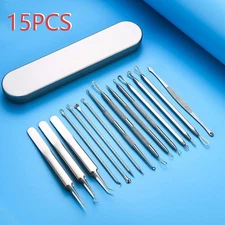 Professional Blackhead Remover Tool Kit - Acne Needle & Tweezer Extractor