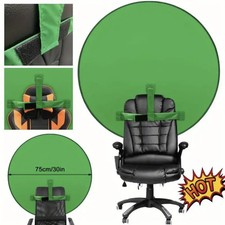 Portable Green Screen, 30 in Green Screen Backdrop Chair Attachment Collapsible