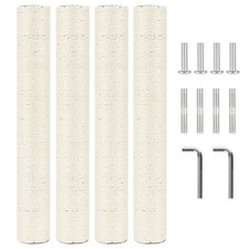 NEUMIHARO 4pk Drapak dla kota Słupki zamienne 2,9"D 19,7"L M10 Gwint