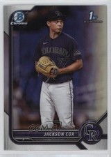 2022 Bowman Draft Chrome Refractor Jackson Cox #BDC-174 0r9g