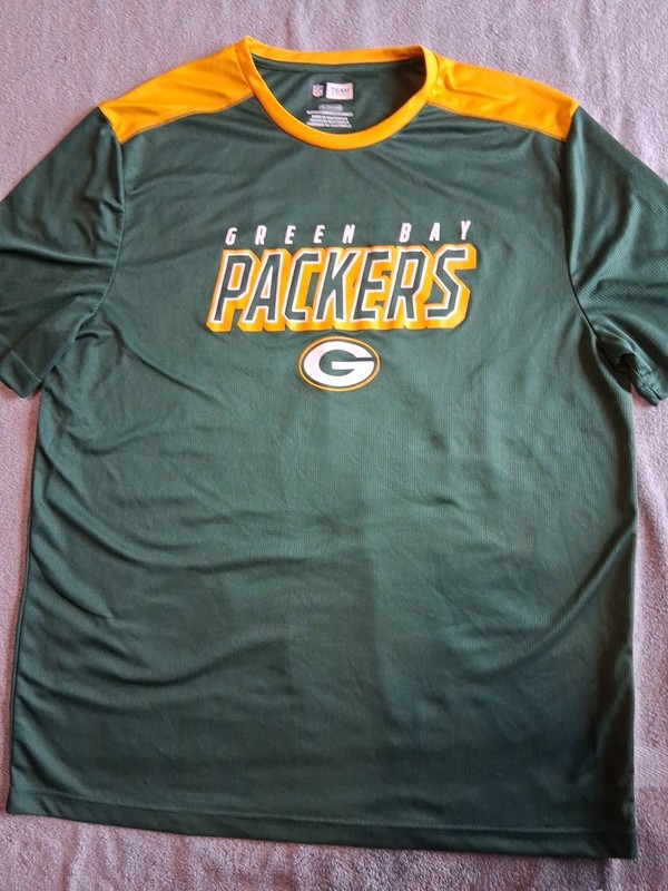 Mens 2xl Green Bay Packers Nfl Team Apperal Shirt Polyester?
