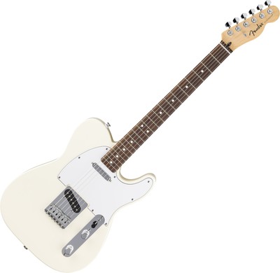 Fender Standard Telecaster E-Gitarre Olympic White Lorbeer Griffbrett Pappel