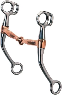 EQUINE WORLD USA Copper Mouth Tom Thumb Snaffle Bit for Training and Encourages Softness