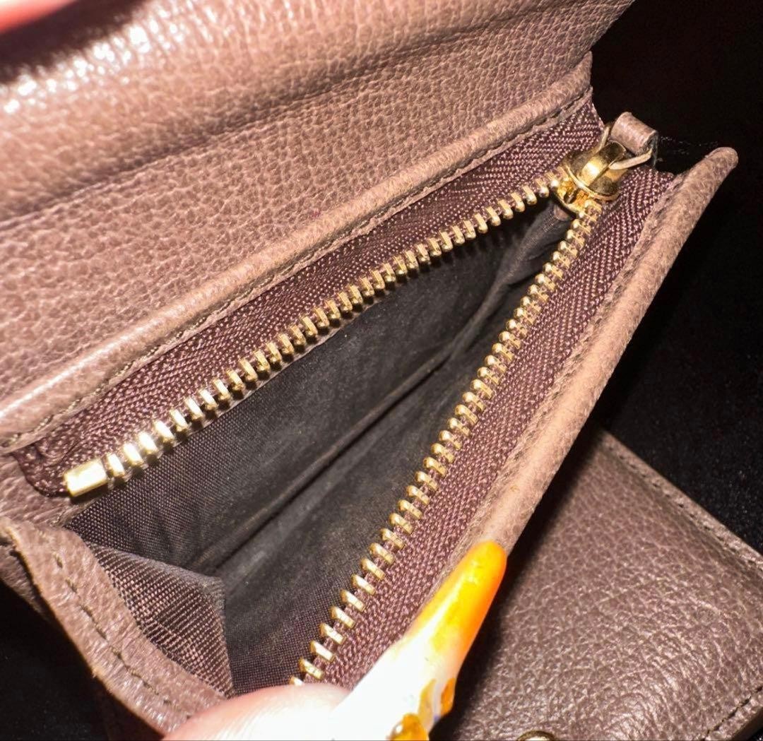 Gucci Wallet GG Marmont Sherry Line Canvas Brown Authentic F0211543 thumbnail 12