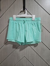 All In Motion Girl's 2 In 1 Shorts Mint Green XL 14