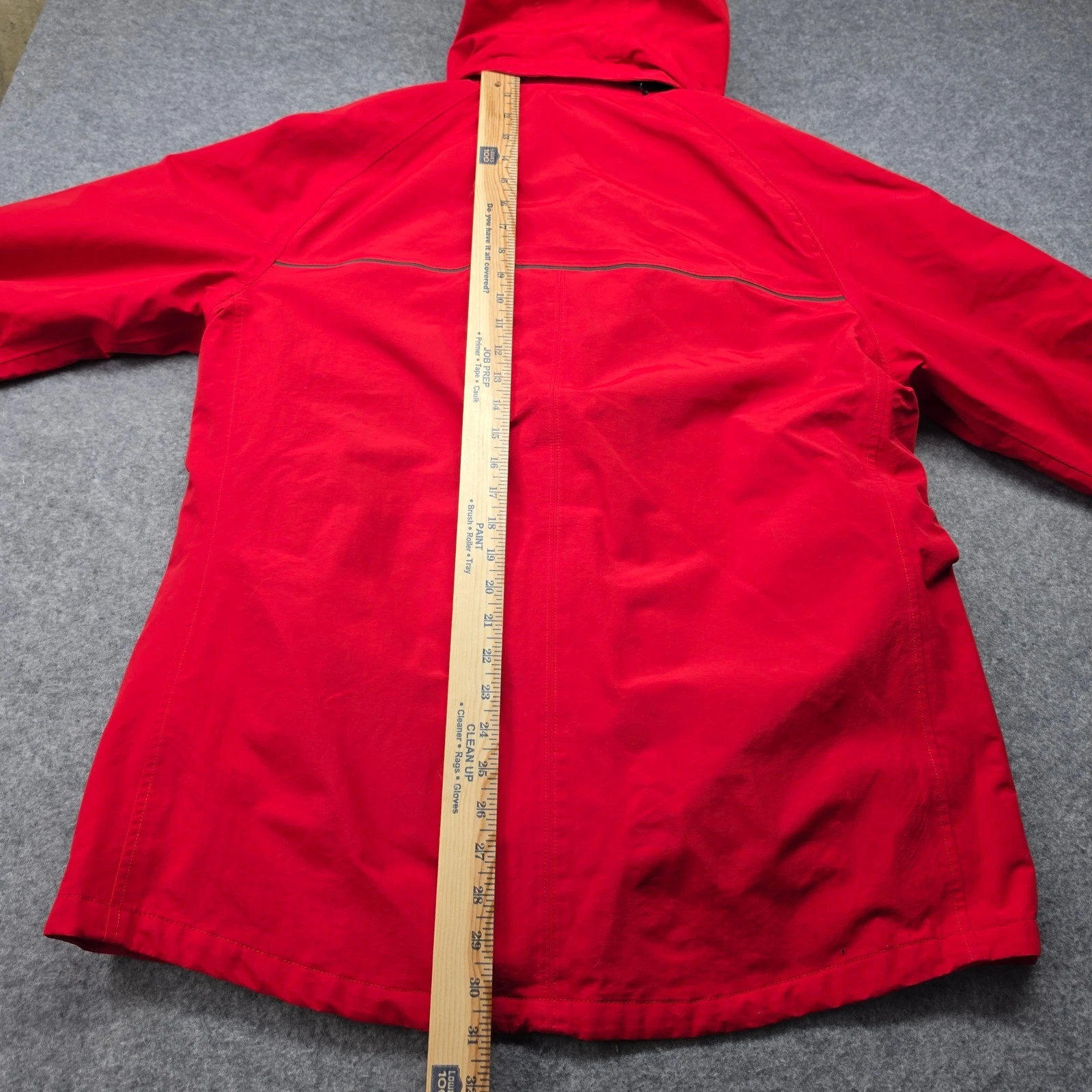 Lands End Mens Red Squall Waterproof Hooded Parka Jacket Medium 38-40 Fleece image 10