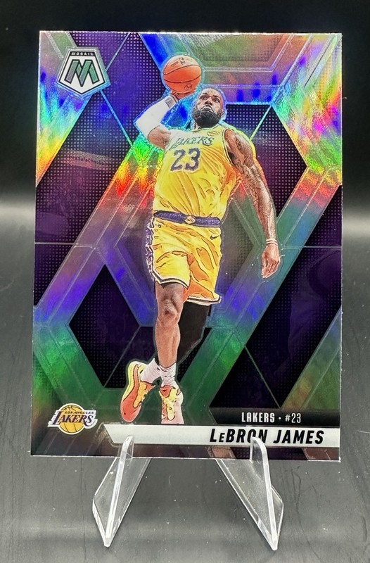 2024-25 Panini Mosaic LeBron James #180 Silver Prizm Lakers