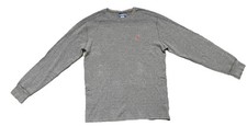 Ralph Lauren Polo Thermal Knit Gray Sleep Shirt Mens Size Large