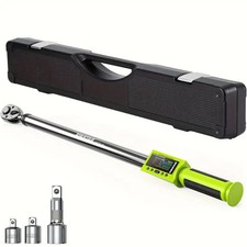Electronic Torque Wrench With Buzzer Led 500 Data Memory 12-inch Drive