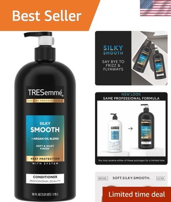 TRESemme Smooth & Silky Conditioner, 39 oz Pump - Hydrating Argan Oil Formula