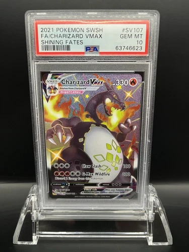 2021 Pokemon SWSH F.A./ Charizard VMAX Shining Fates #SV107 PSA 10