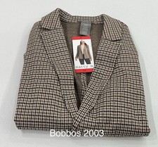 Matty M Women's Long Sleeve Stretch Pockets Blazer, Tobacco, Size M