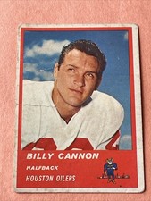 1963 Fleer Football #37 Billy Cannon