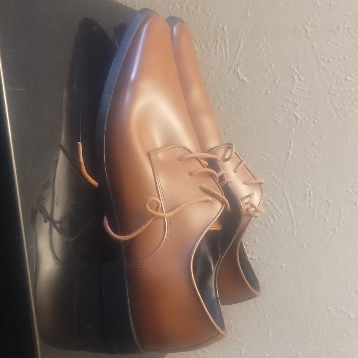 Men’s JOSEPH ABBOUD Brown leather Oxford dress shoes- Size 10D JOSEPH ABBOUD brown leather lace up pointed toe... | Depop main image 2