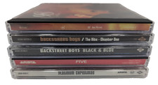 Boy Band CD Lot Backstreet Boys 98 Degrees Five Black & Blue Christmas Hits