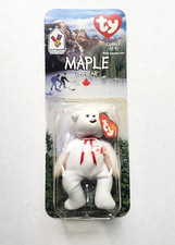 Maple The Bear McDonald's Ty Beanie Baby With Errors 1993 Oakbrook