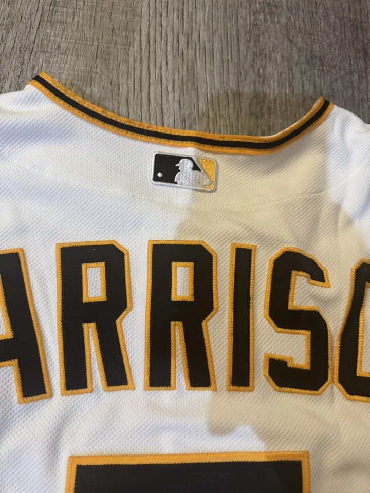 Josh Harrison Game Issued 2015 Pittsburgh Pirates Signed Jersey Auto Beckett COA - Image 4 of 4