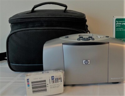 HP Photosmart 230 Inkjet Printer (Brand New) FOR COLOR PHOTOS 5X7 Prints, Case