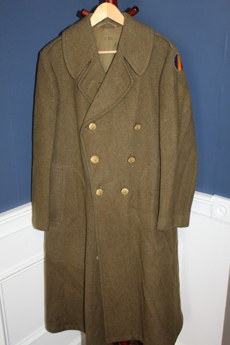 Original WW2 U.S. Army Replacement & School Command Patched OD Wool ...