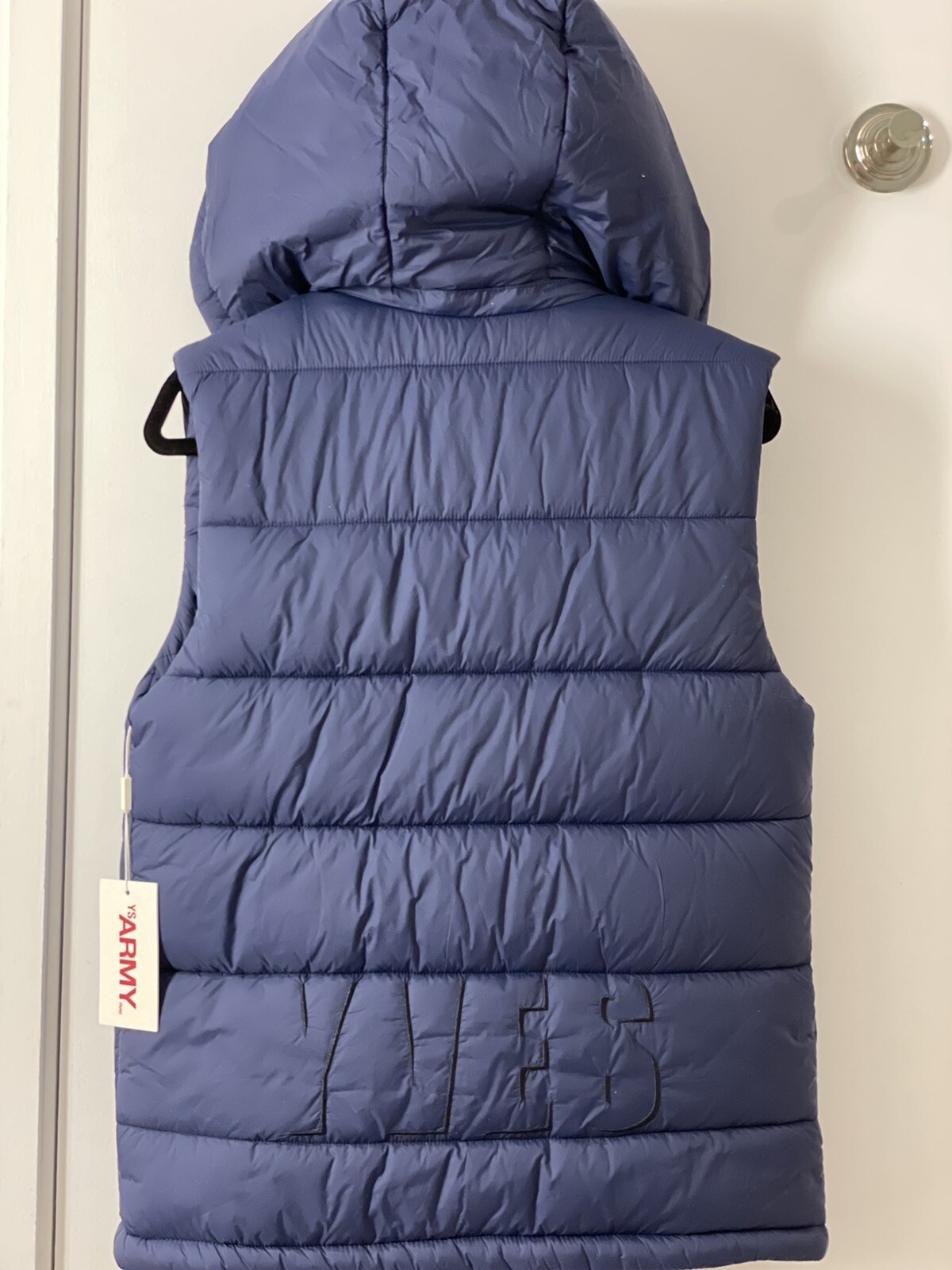 GIACCA CON CAPPUCCIO UOMO NUOVA CON ETICHETTE $1380 YVES SALOMON ARMY 44