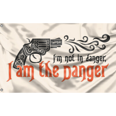 I'm The Danger Flagge einzigartiges Design, 3 x 5 Fuß / 90 x 150 cm Größe, hergestellt in der EU