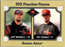 2001 Fleer Platinum #466 Jeff Bagwell / Roy Oswalt Houston Astros