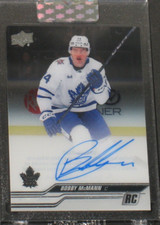 Bobby McMann 2023-24 Upper Deck Clear Cut Autograph Rookie Toronto Maple Leafs
