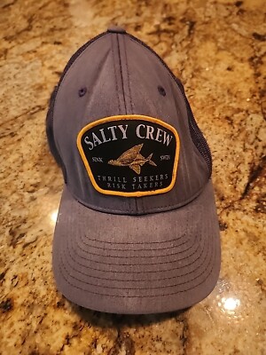 Salty Crew Thrill Seekers Risk Takers Snapback Trucker Hat Sink or