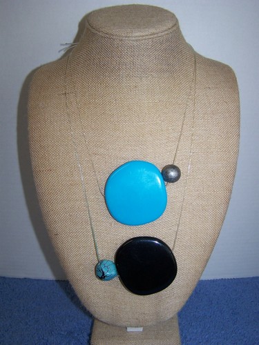 Alisha D. Acrylic Large Necklace Made 