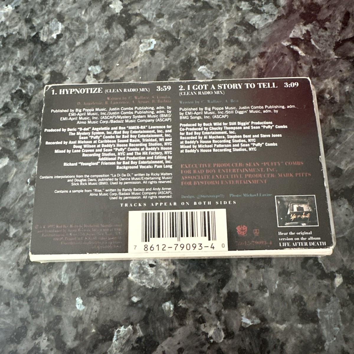 The Notorious BIG Hypnotize Cassette Single 90s Hip Hop Clean